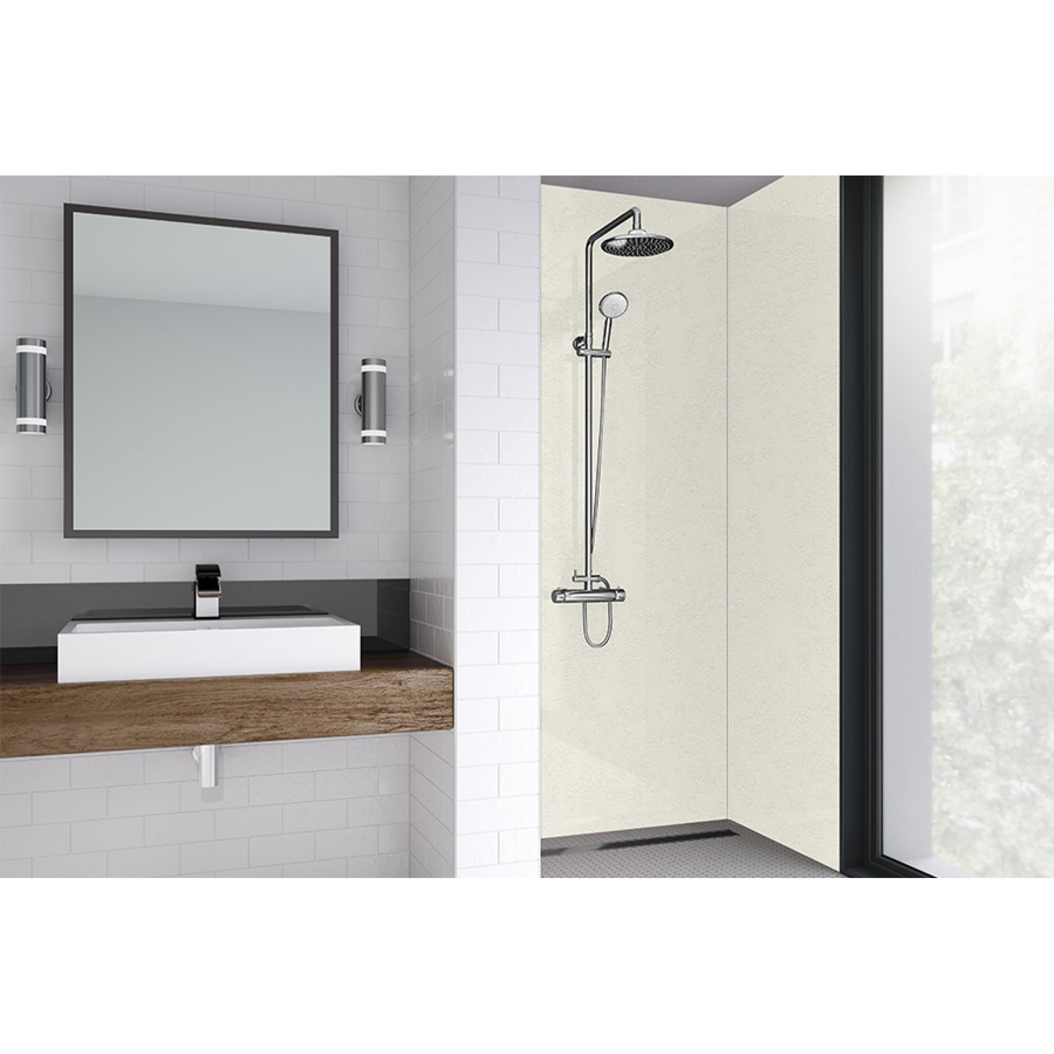 White Frost Bathroom Shower Wall Panel Wetwall