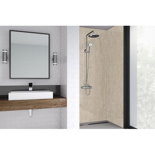 Travertine Bathroom & Shower Wall Panel