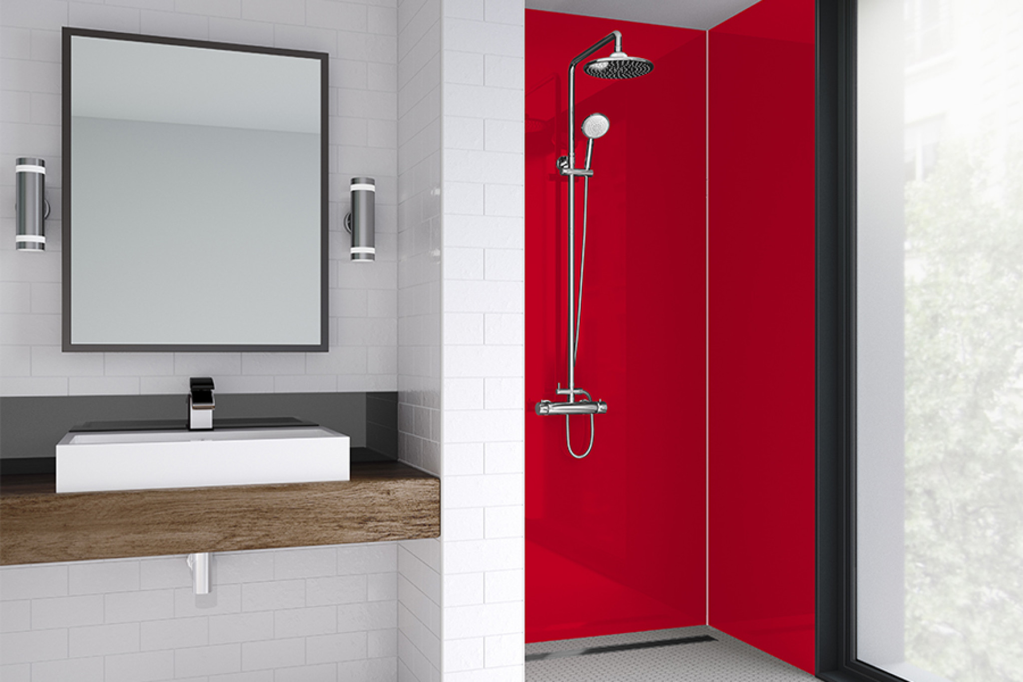Flamingo Acrylic Shower Panel 4mm Gloss or Matt