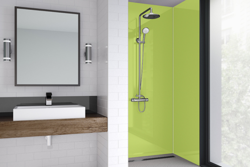 Lime Green Acrylic Shower Panel