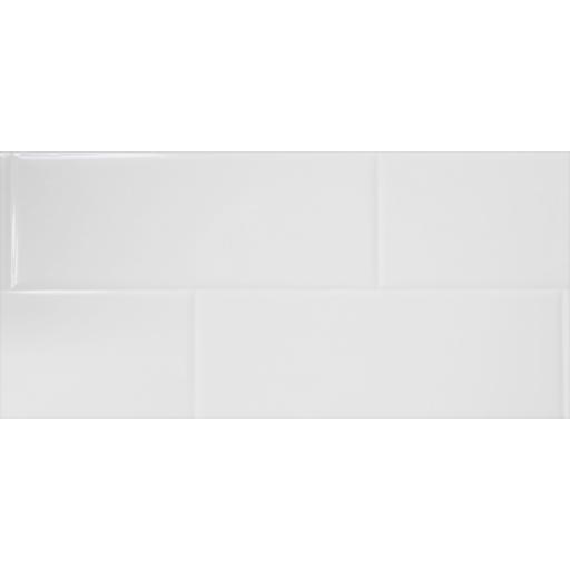 Pure White Tile Effect Composite Panel - 2400mm x 1200mm x 3mm