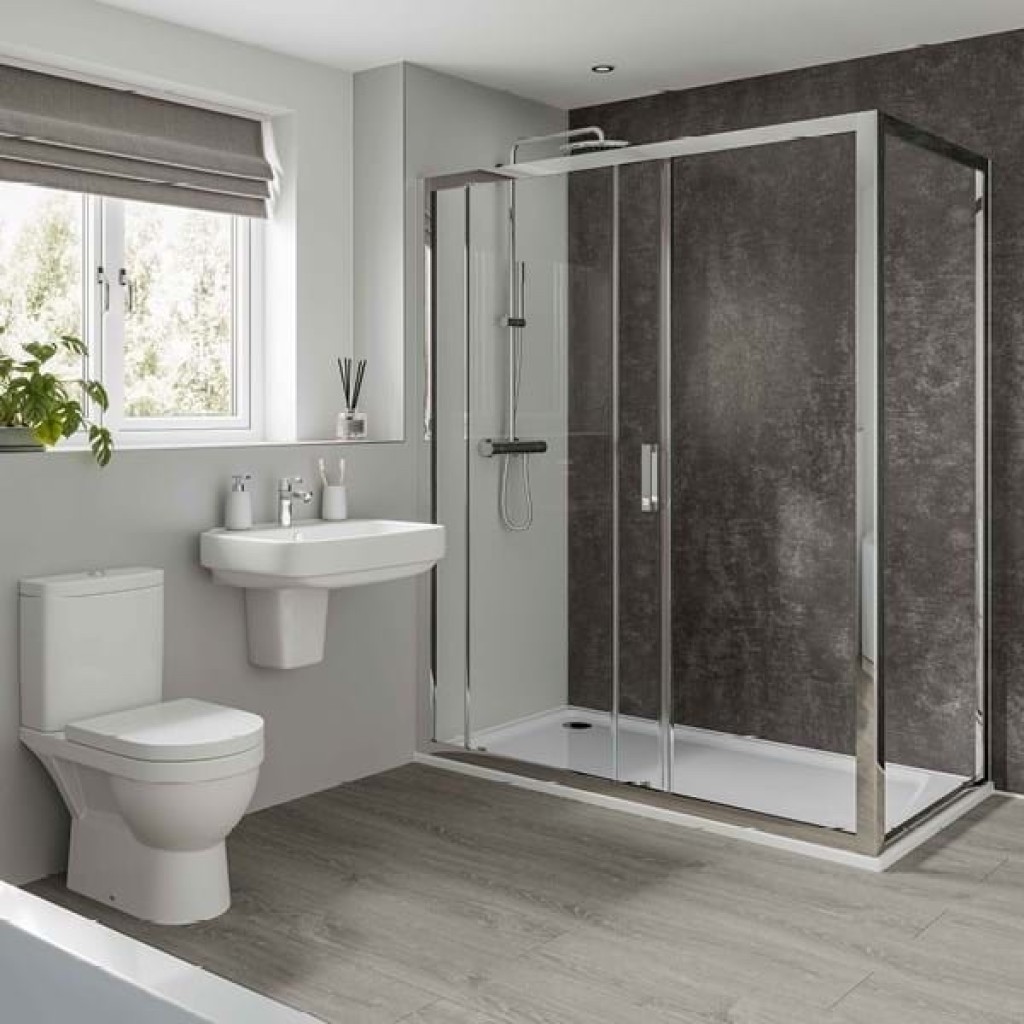 Pebble Grey Bathroom & Shower Wall Panel Multipanel